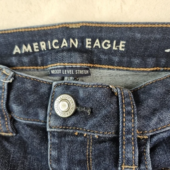 American Eagle Hi Rise Jegging Women’s 6 Regular Dark Wash Stretch Denim Jeans - Picture 6 of 11